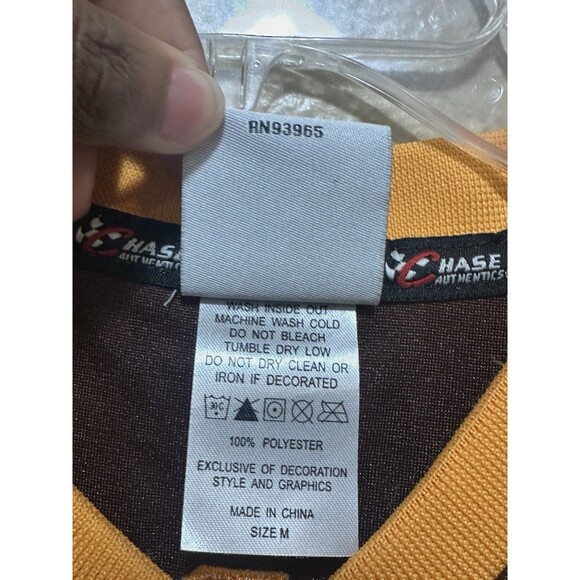 Chase Authentics UPS #88 Jarrett NASCAR Jersey Women’s‎ M Brown Yellow - Picture 10 of 11